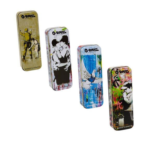 G-Rollz Banksy "Anarcho Graffity" Dosen assortiert schmal 12cm x 4cm x 2.5 cm